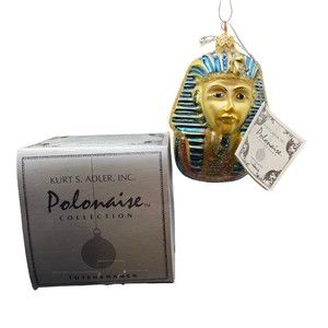 Polonaise By Kurt Adler Hand Blown Glass Ornament TUTENKHAMEN GP348 Komozja